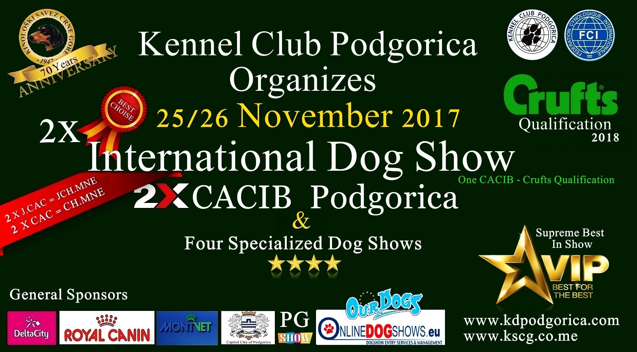 2x CACIB Podgorica 2017